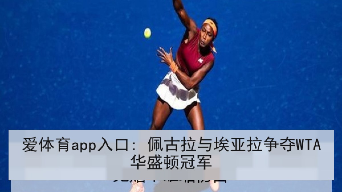 爱体育app入口: 佩古拉与埃亚拉争夺WTA华盛顿冠军